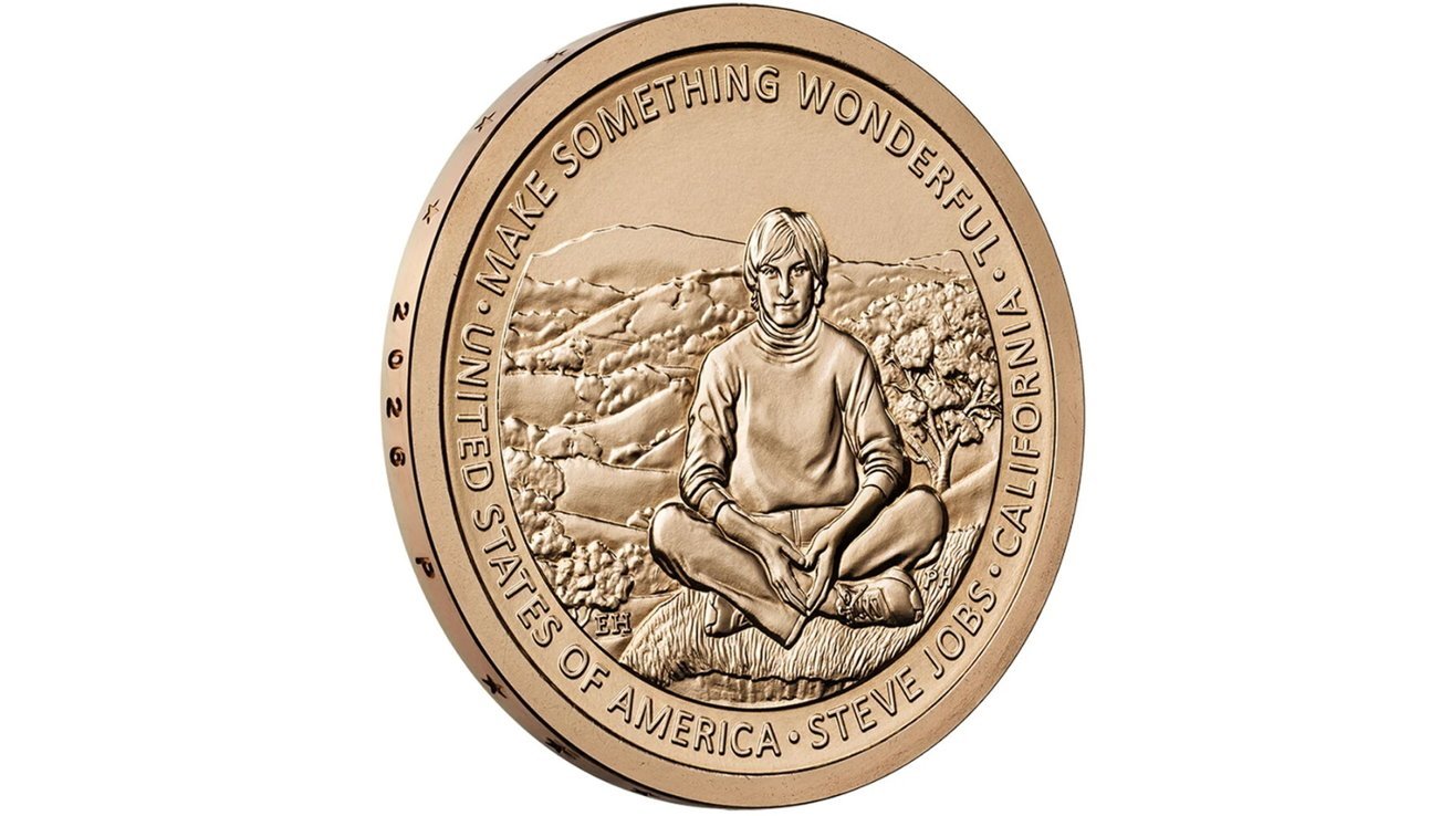 Steve Jobs coin gold
