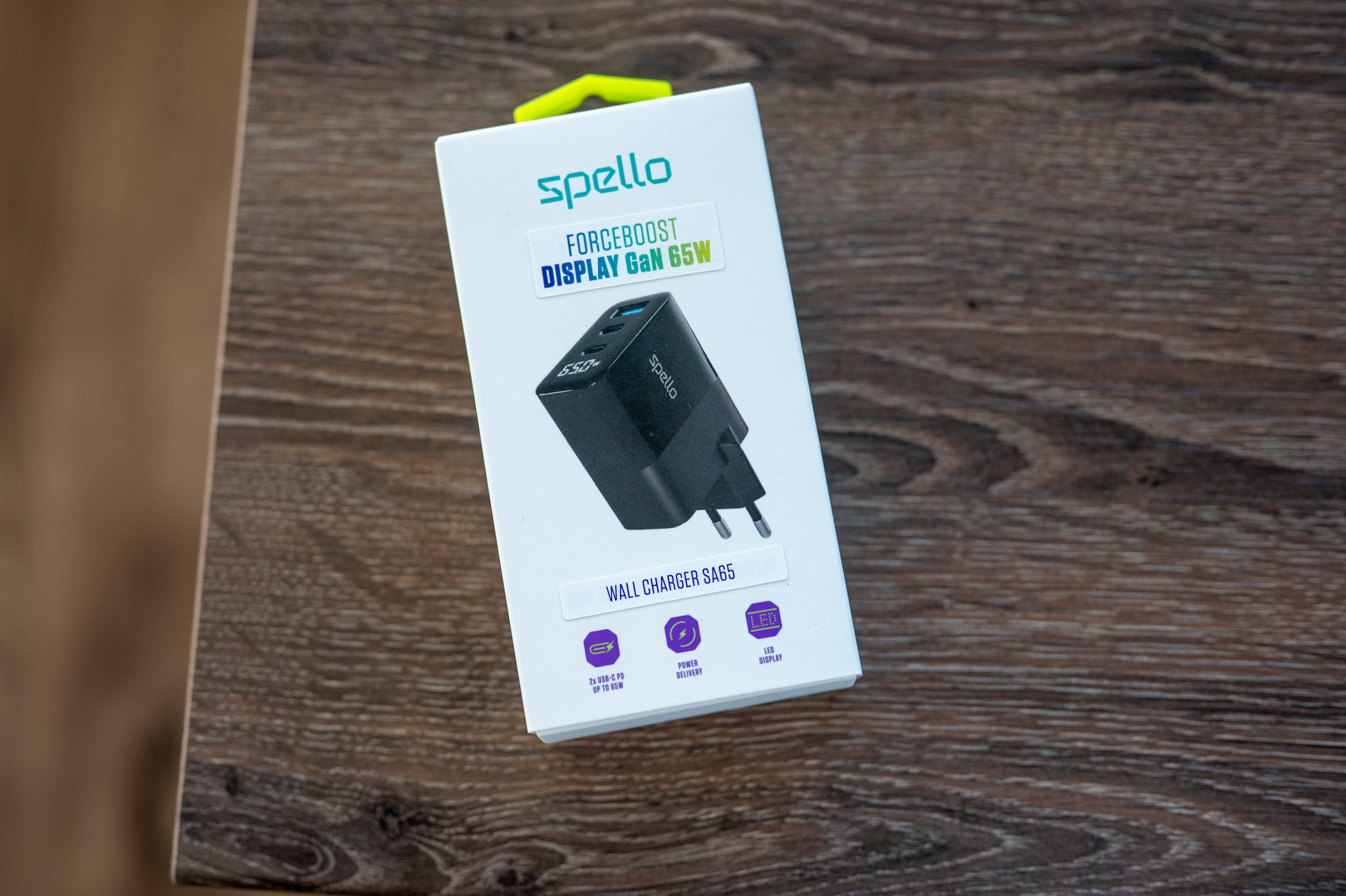 Spello ForceBoost Display GaN 65W 1