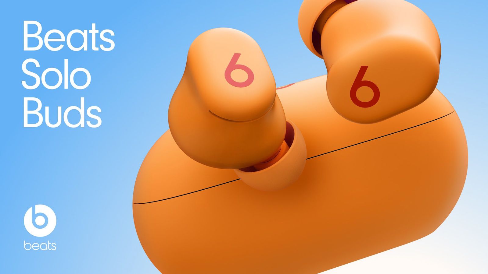beats solo buds orange