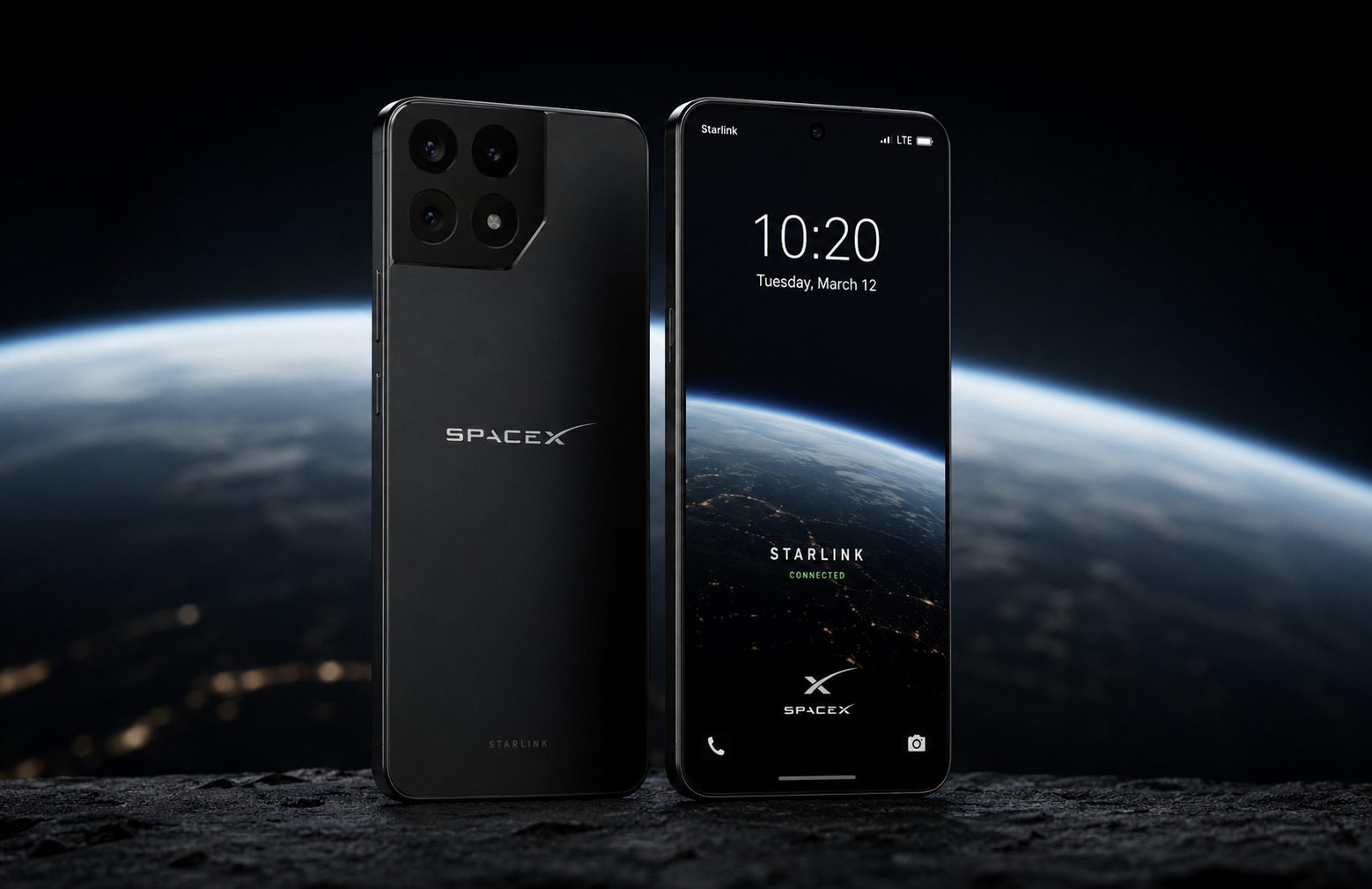 smartphone spacex mockup