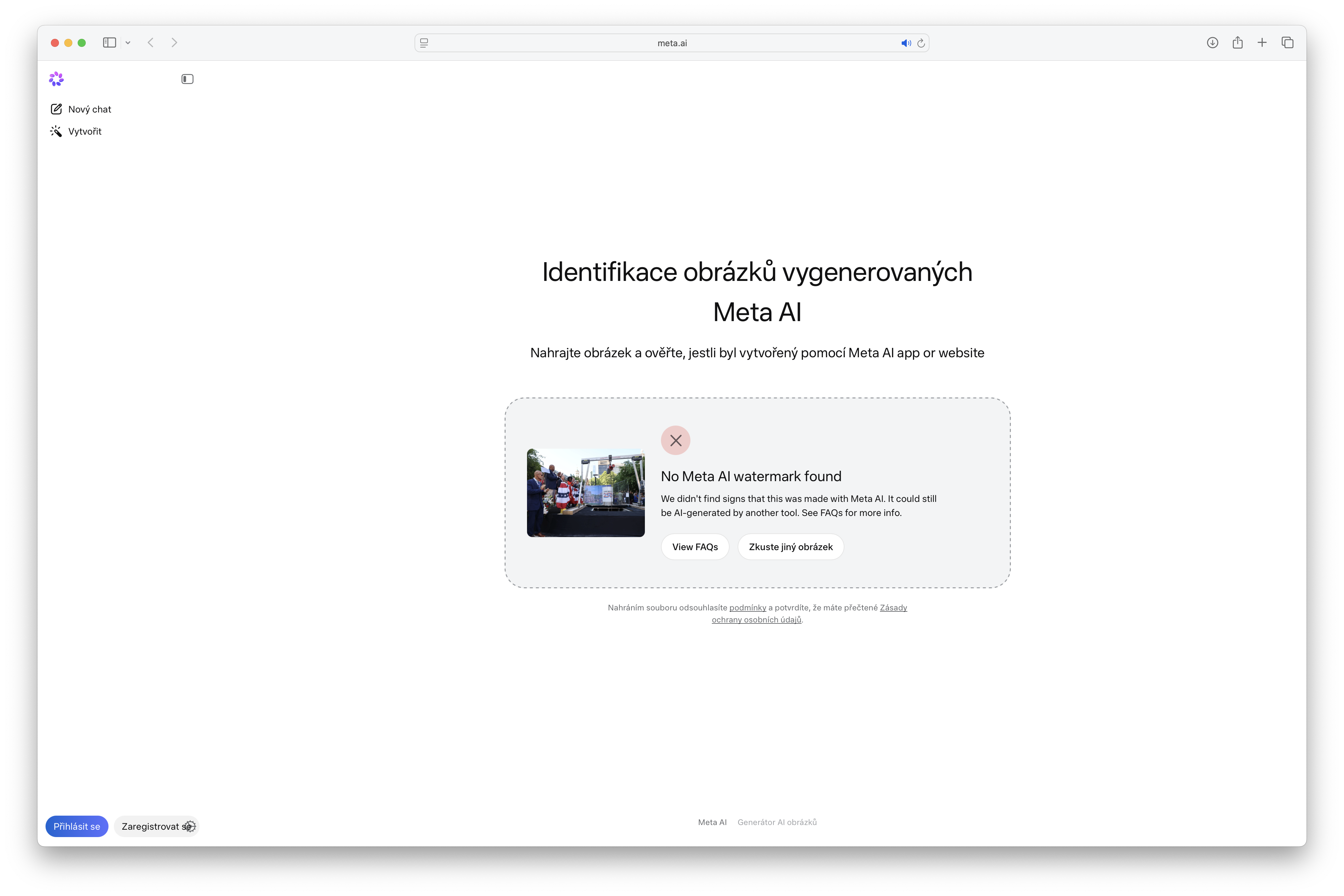 meta ai identification