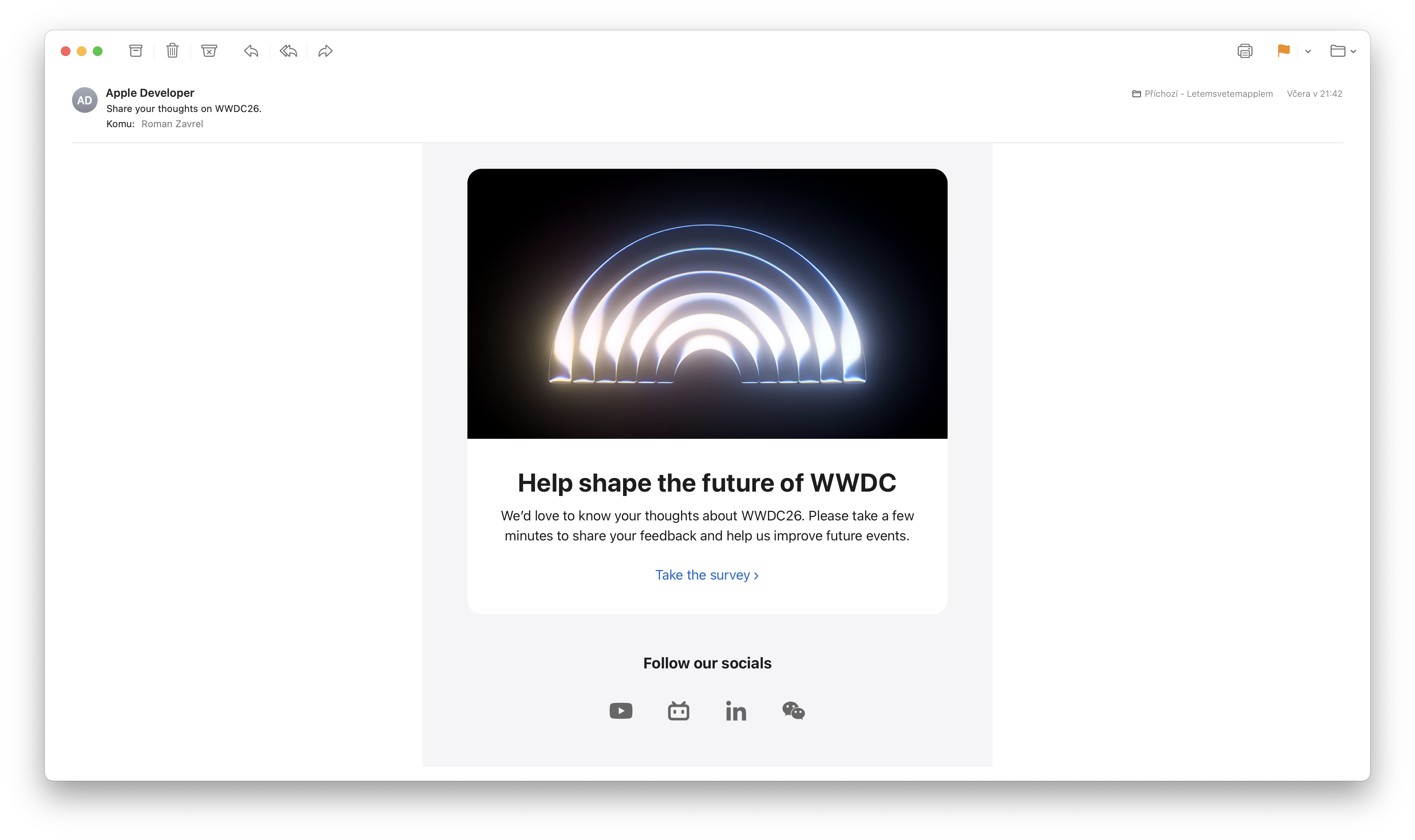 wwdc26 mail