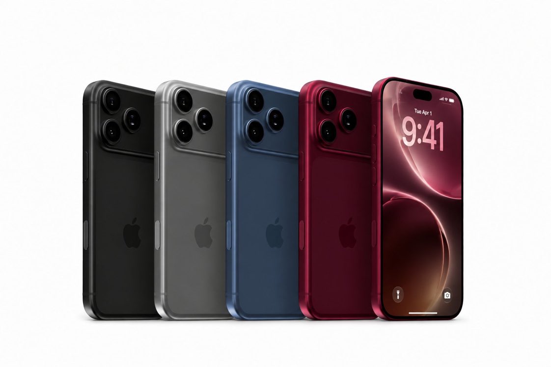 iPhone 18 Pro barvy