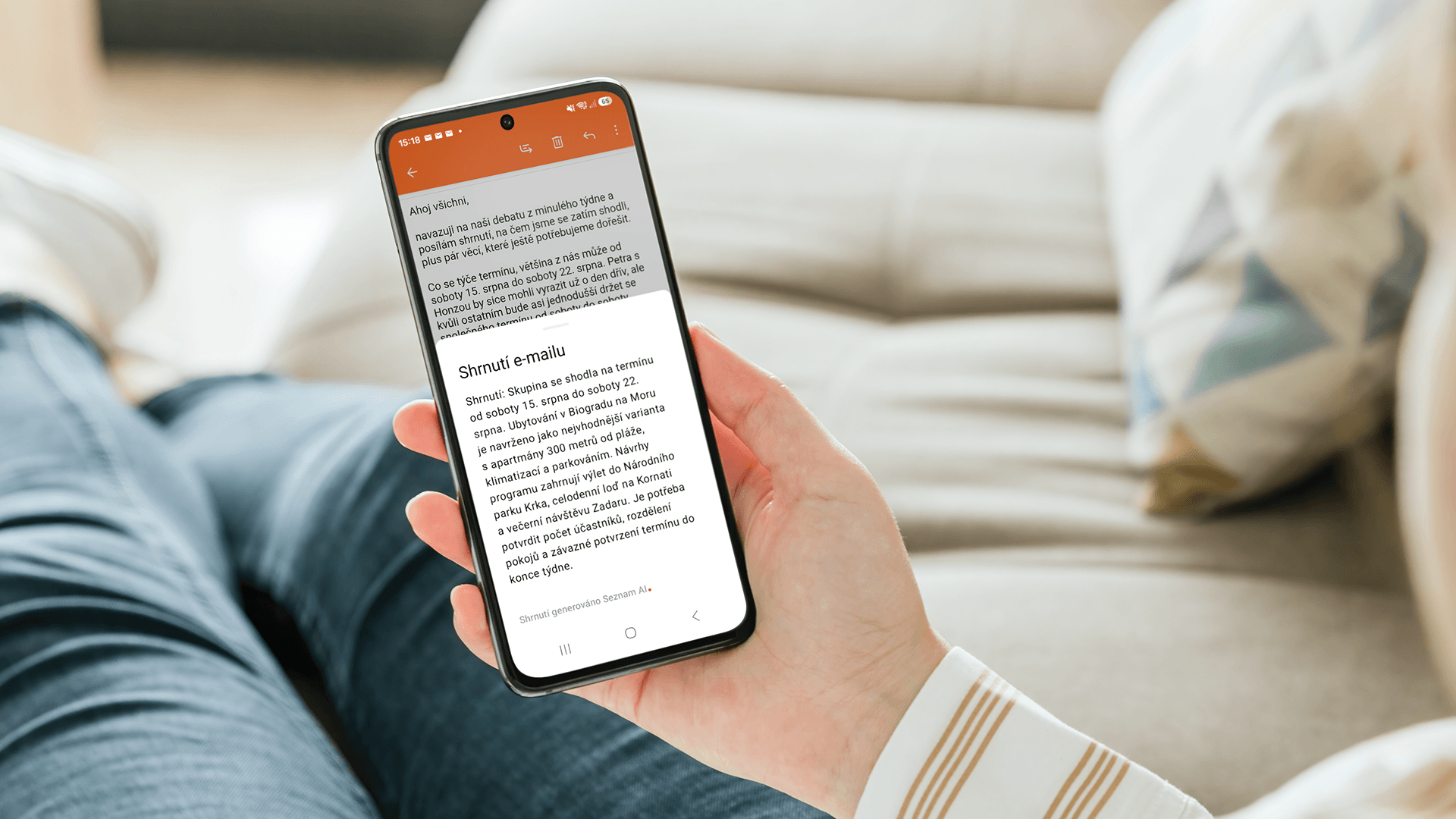 pr email novinky app screen a