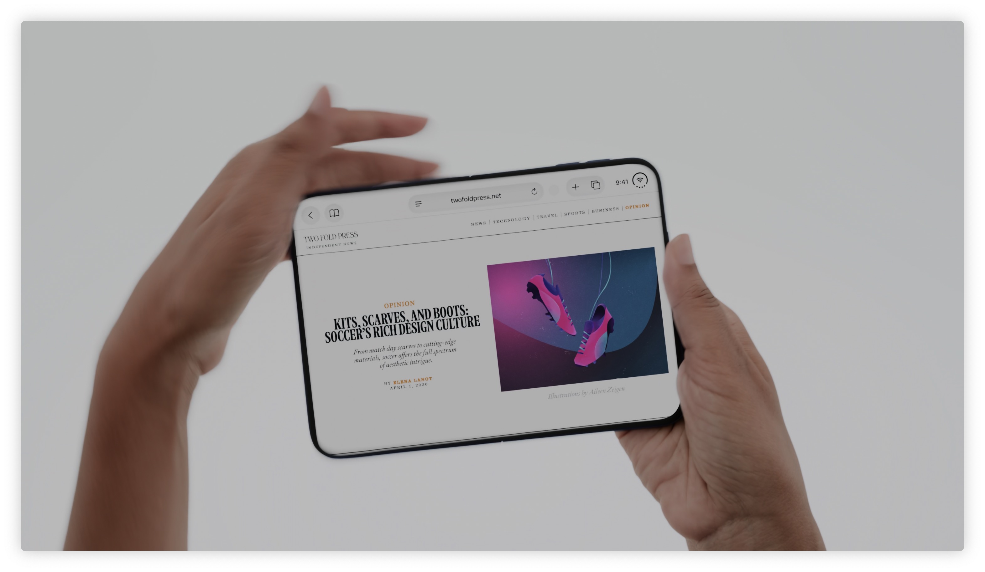 iPhone Duo display orientation