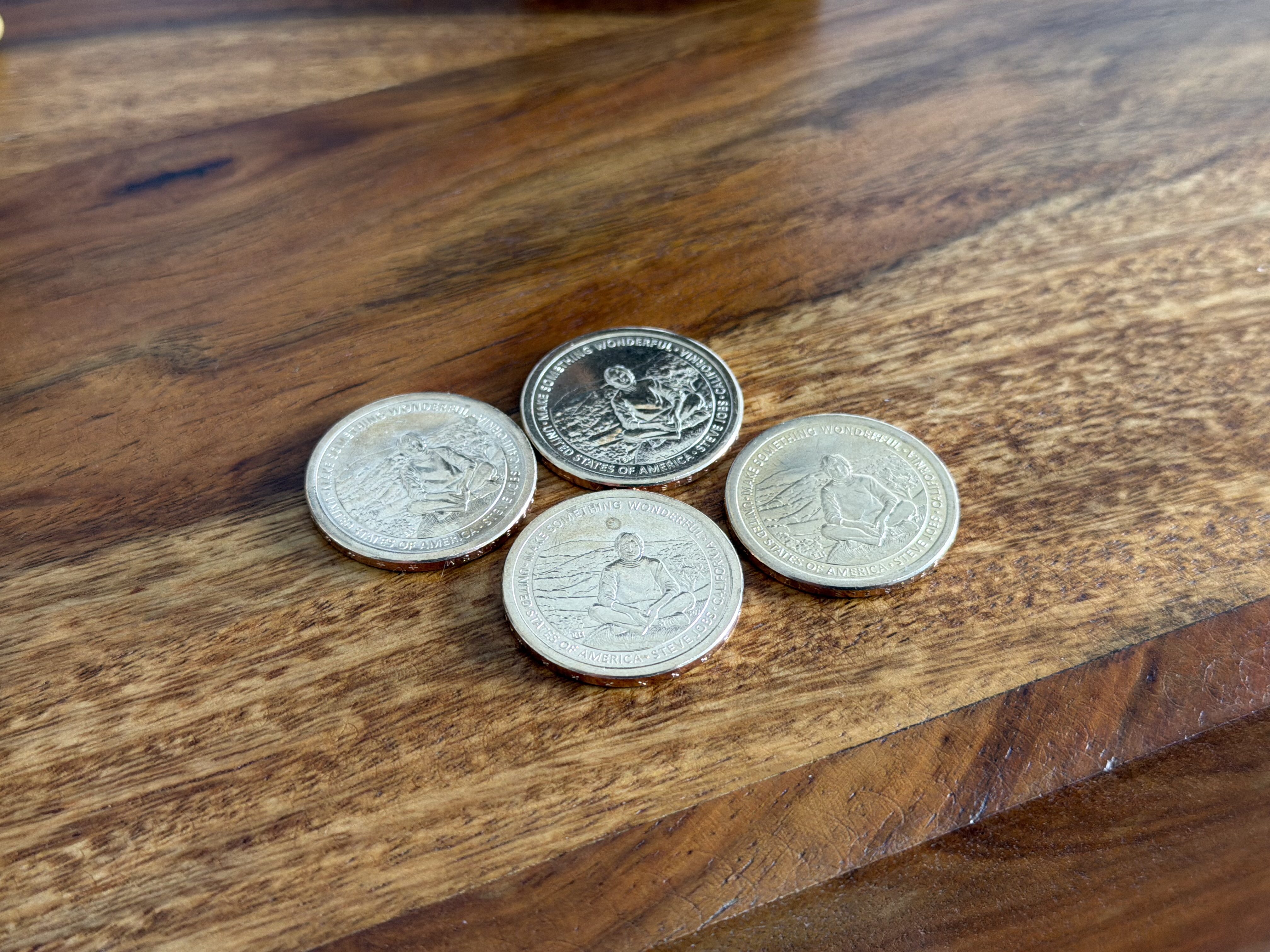 steve jobs coins 1$