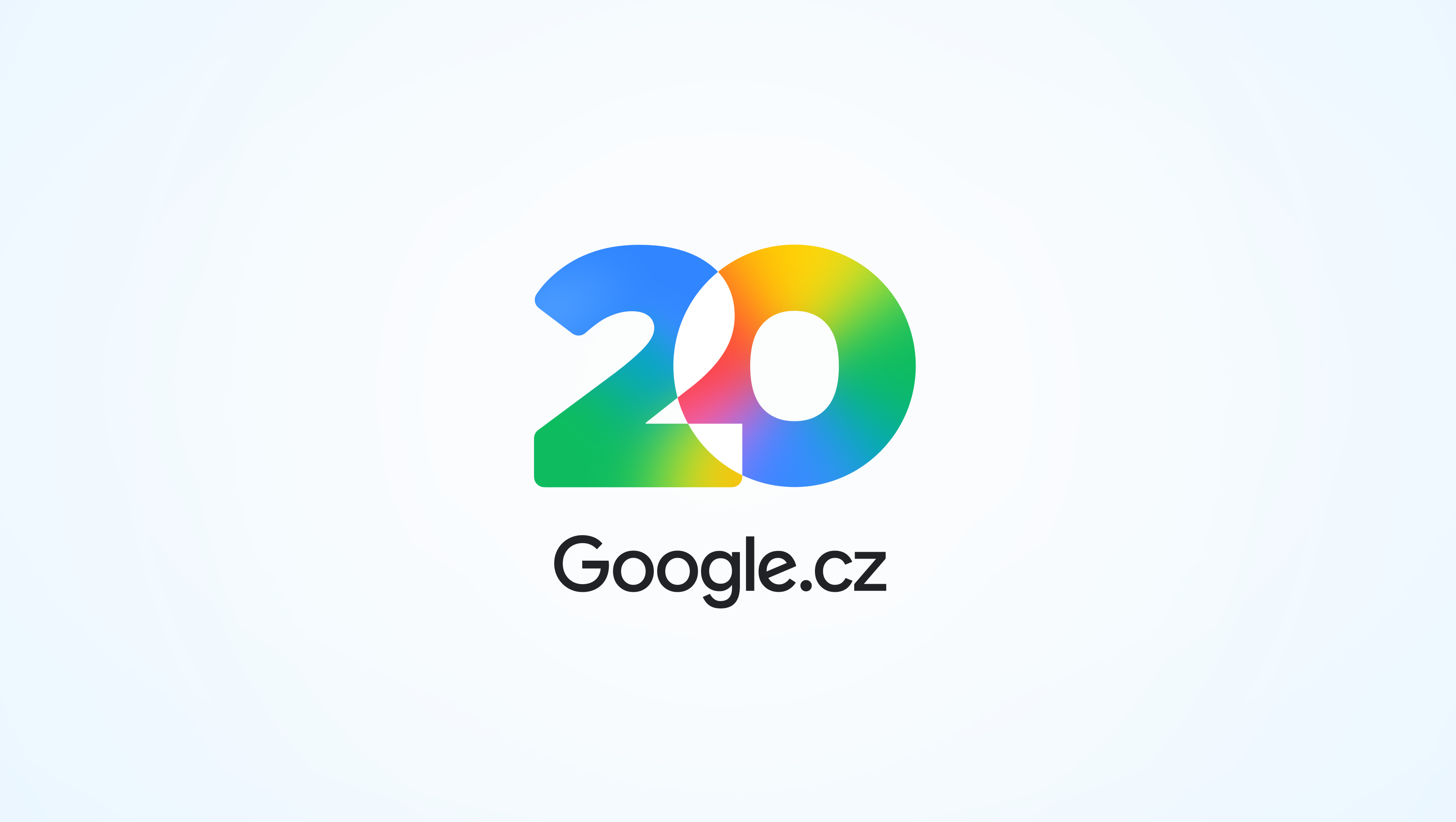 Logo 20 let CZ Google